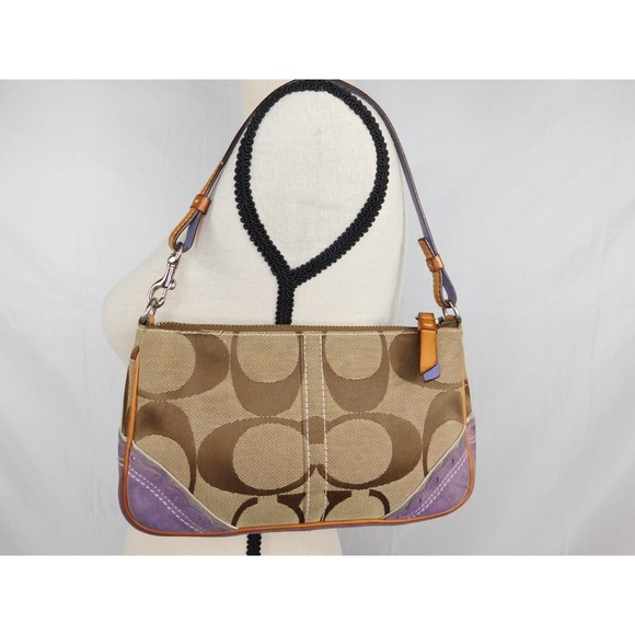 COACH Y2K Limited Edition Signature Fish Coral Applique Mini Baguette - Picture 6 of 12